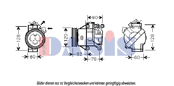 Compresseur, climatisation AKS DASIS 851891N