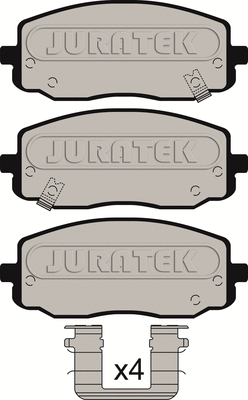 Kit de plaquettes de frein, frein à disque JURATEK JCP1783