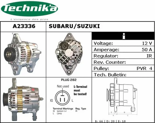 Alternateur Technika A23336