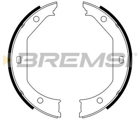 Jeu de mâchoires de frein, frein de stationnement BREMSI GF0080