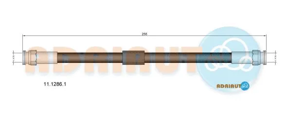 Flexible de frein ADRIAUTO 11.1286.1