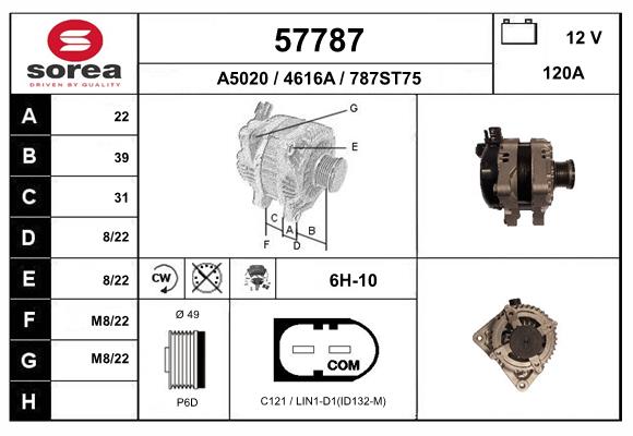 Alternateur EAI 57787