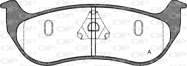 Kit de plaquettes de frein, frein à disque OPEN PARTS BPA0628.75