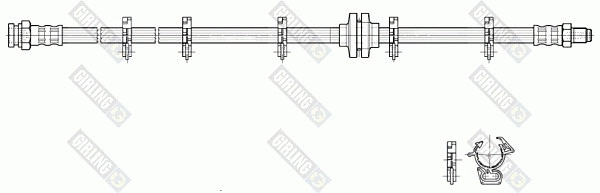 Flexible de frein GIRLING 9002225