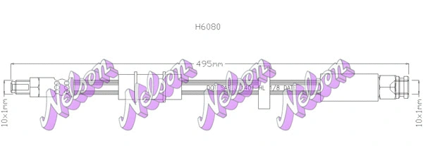 Flexible de frein KAWE H6080