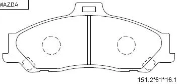 Kit de plaquettes de frein, frein à disque ASIMCO KD3750