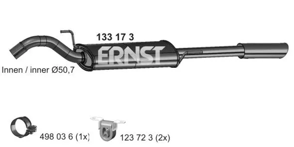 Silencieux arrière ERNST 133173