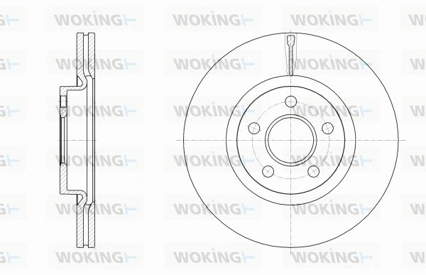 Disque de frein WOKING D62561.10