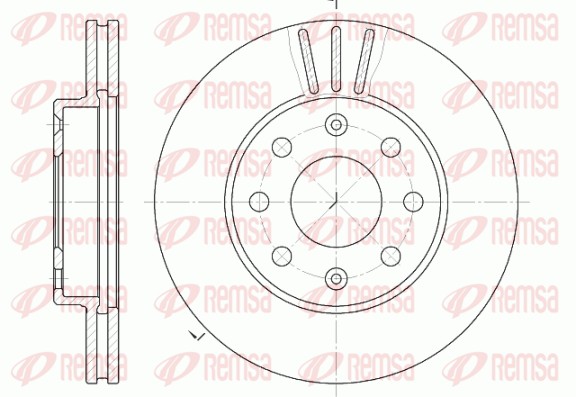Disque de frein REMSA 6655.10