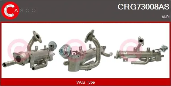 Radiateur, réaspiration des gaz d'échappement CASCO CRG73008AS