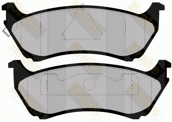 Kit de plaquettes de frein, frein à disque Brake ENGINEERING PA1241
