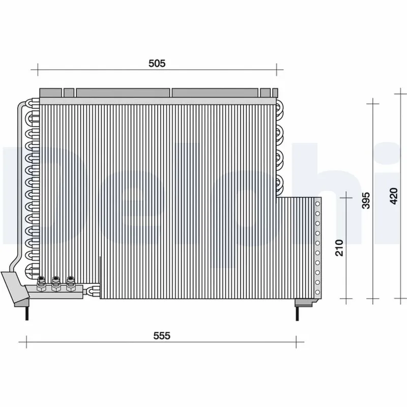 Condenseur, climatisation DELPHI TSP0225079