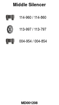Silencieux central FA1 MD001208