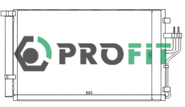 Condenseur, climatisation PROFIT PR 1311C3