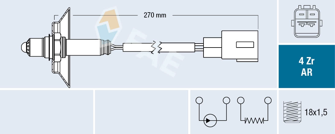 Sonde lambda FAE 75686