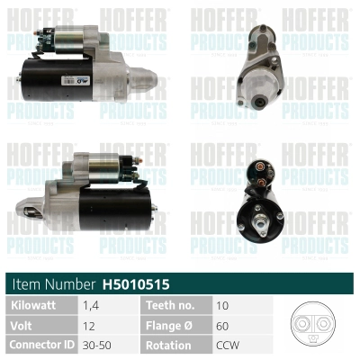 Démarreur HOFFER H5010515