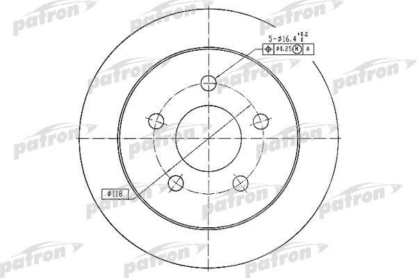 Disque de frein PATRON PBD4049