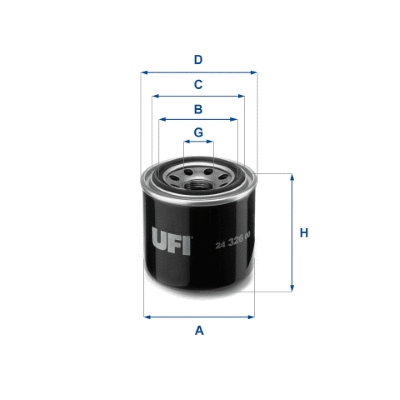 Filtre à carburant UFI 24.326.00