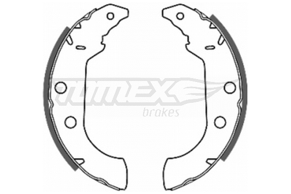 Jeu de mâchoires de frein TOMEX Brakes TX 20-67