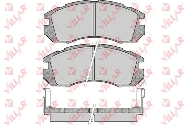 Kit de plaquettes de frein, frein à disque VILLAR 626.0546