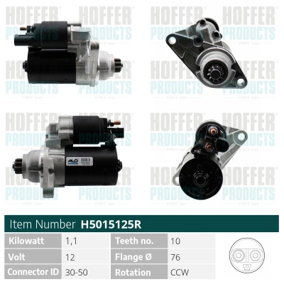 Démarreur HOFFER H5015125R