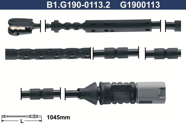 Contact d'avertissement, usure des plaquettes de frein GALFER B1.G190-0113.2