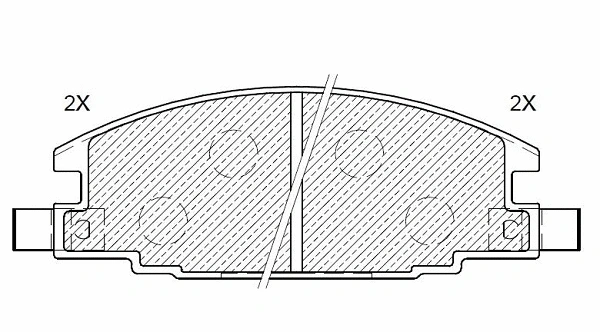 Kit de plaquettes de frein, frein à disque KLAXCAR FRANCE 24801z