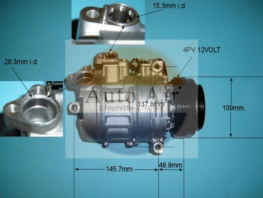 Compresseur, climatisation AUTO AIR GLOUCESTER 14-0222