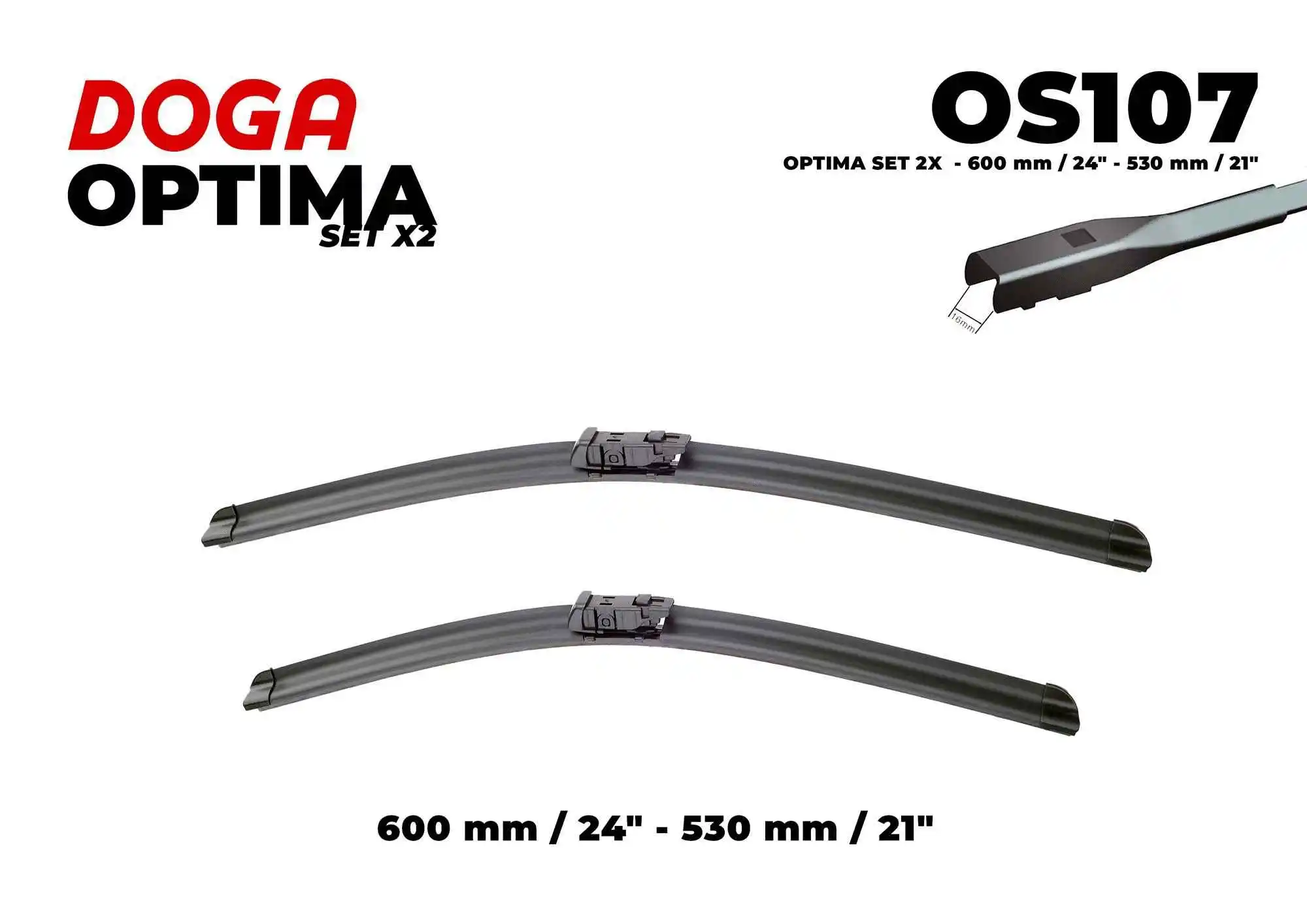 Balai d'essuie-glace DOGA OS107