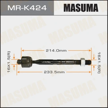 Rotule de direction intérieure, barre de connexion MASUMA MR-K424
