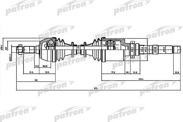 Arbre de transmission PATRON PDS1063