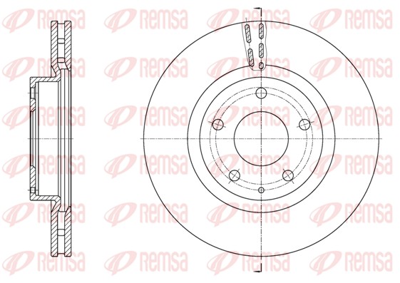 Disque de frein REMSA 61574.10
