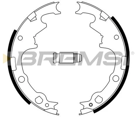 Jeu de mâchoires de frein BREMSI GF0424