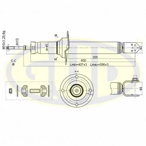 Amortisseur G.U.D. GSA340031