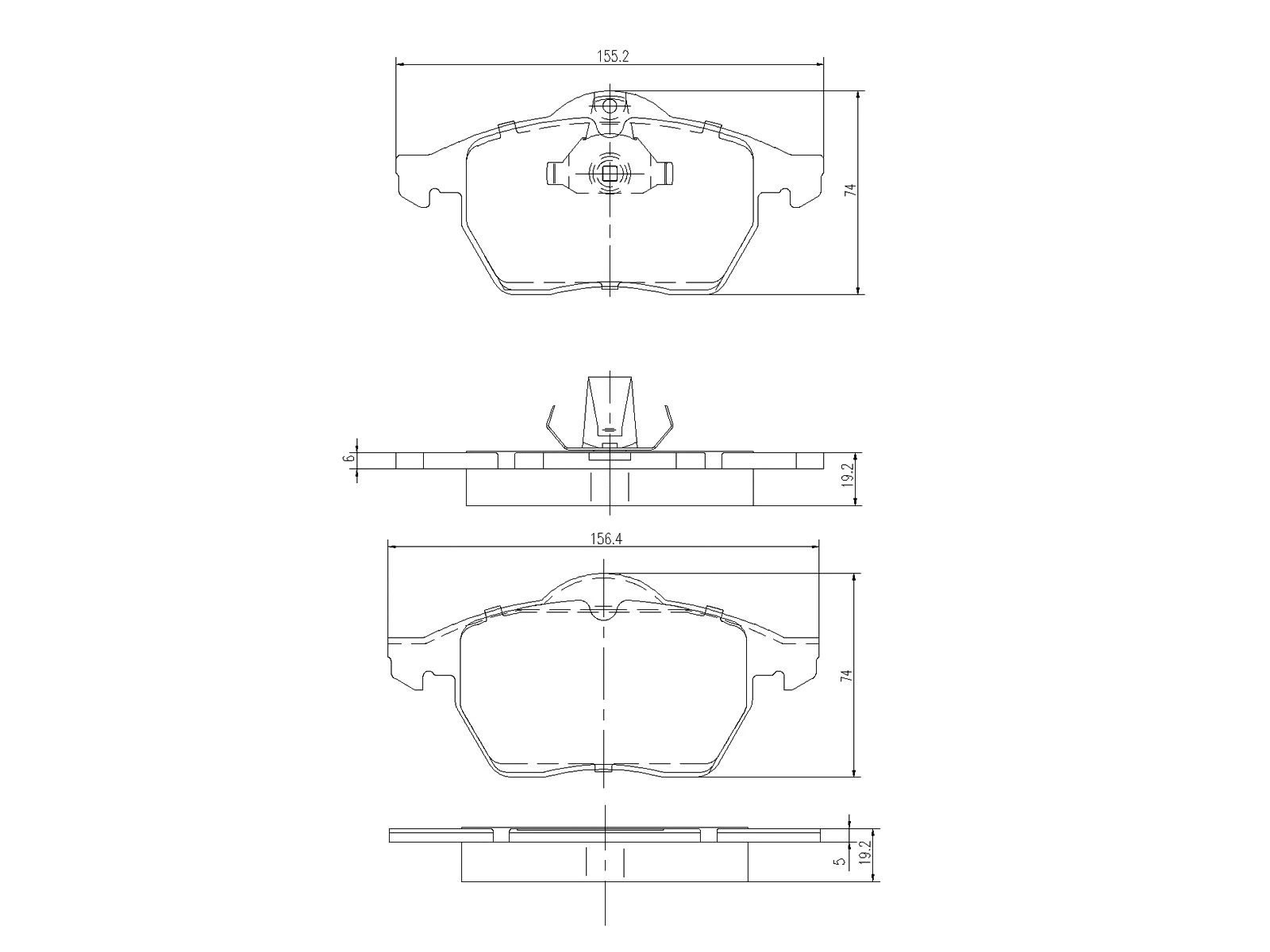Kit de plaquettes de frein, frein à disque A.Z. Meisterteile AZMT-44-022-1016
