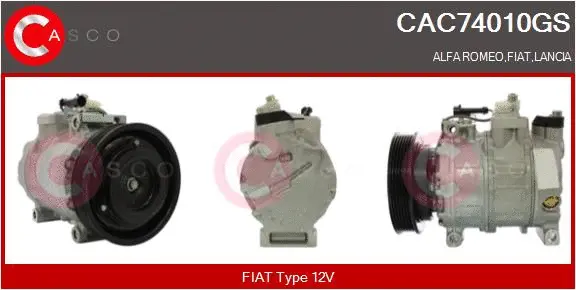 Compresseur, climatisation CASCO CAC74010GS