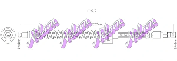 Flexible de frein KAWE H4618