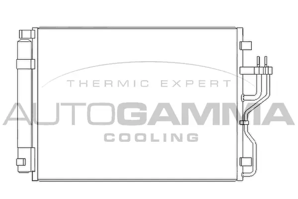 Condenseur, climatisation AUTOGAMMA 105963