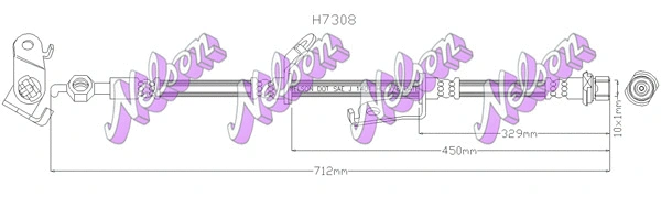 Flexible de frein KAWE H7308