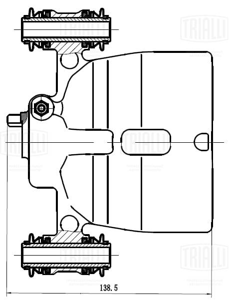 Étrier de frein TRIALLI CF 032109