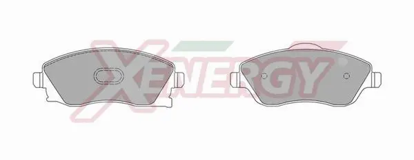 Kit de plaquettes de frein, frein à disque AP XENERGY X40778