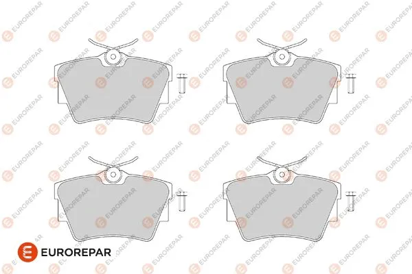 Kit de plaquettes de frein, frein à disque EUROREPAR 1682316480
