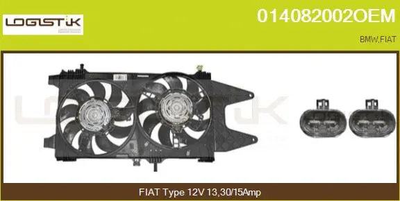 Moteur électrique, ventilateur pour radiateurs LGK 014082002OEM