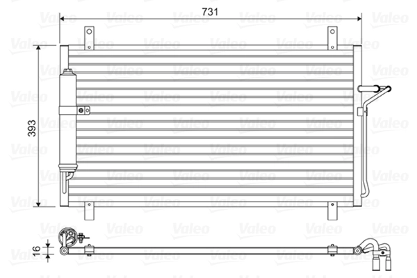 Condenseur, climatisation VALEO 814496