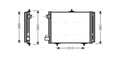 Condenseur, climatisation AVA QUALITY COOLING PEA5295D