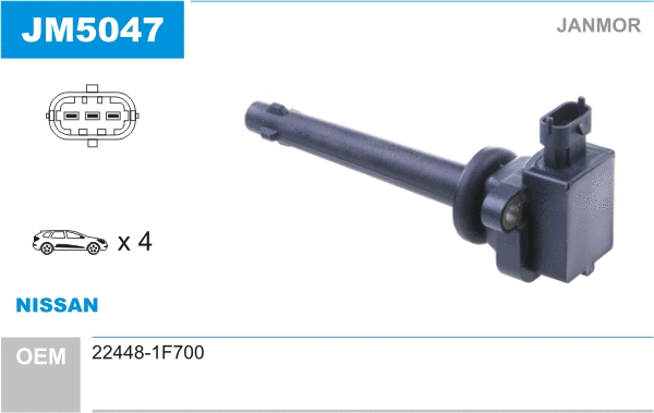 Bobine d'allumage JANMOR JM5047