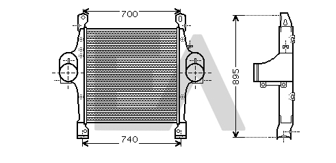 Refroidisseur d'air de suralimentation EACLIMA 36A30007