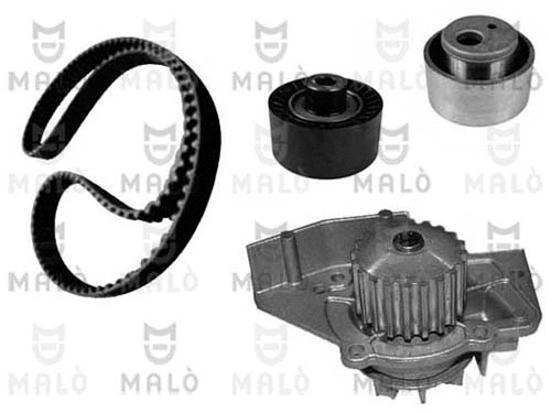 Pompe à eau + kit de courroie crantée AKRON-MALÒ 1555031