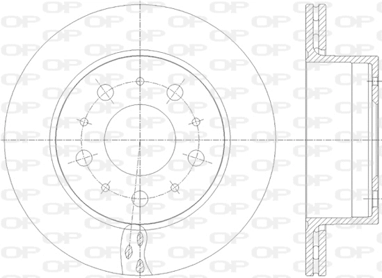 Disque de frein OPEN PARTS BDA2818.20