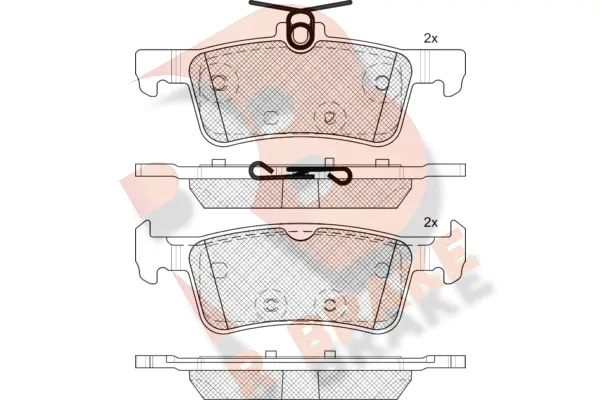 Kit de plaquettes de frein, frein à disque R BRAKE RB2174-200